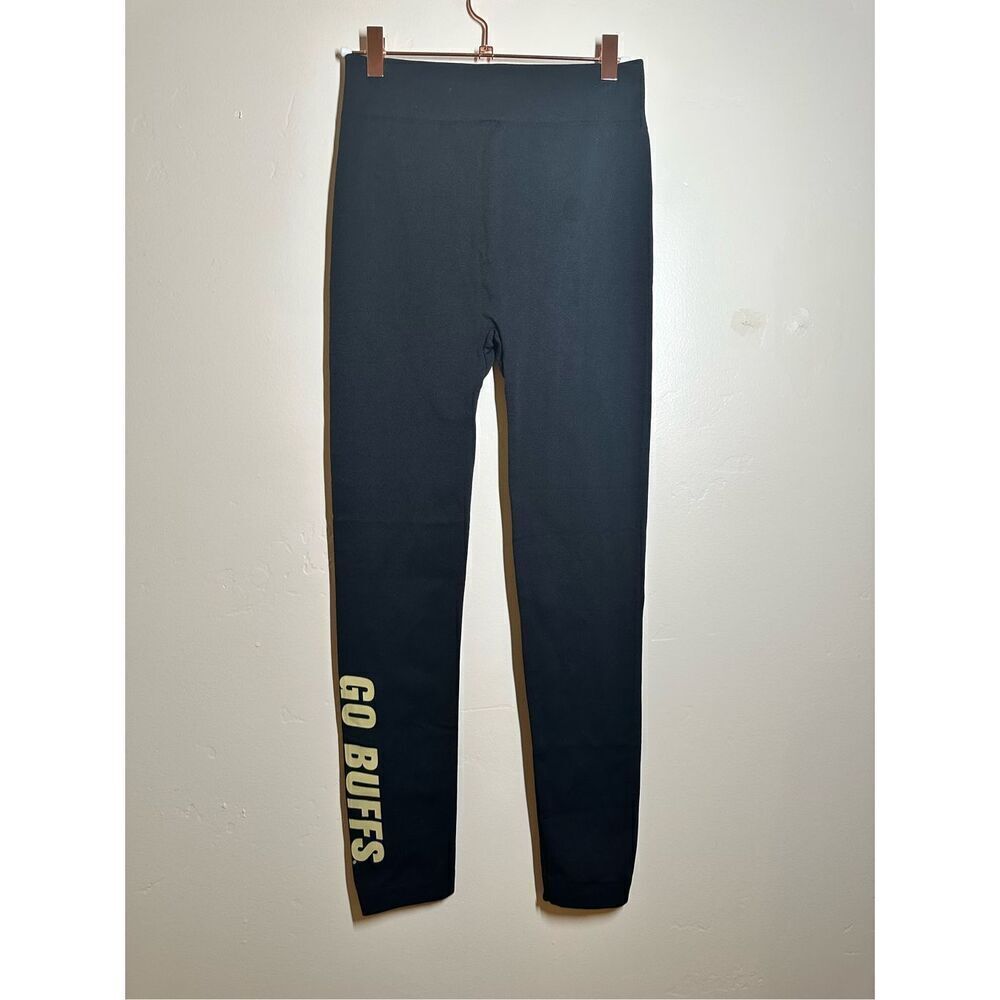 🌸 Colorado Buffaloes Black and tan Logo Leggings Size Small/Medium New